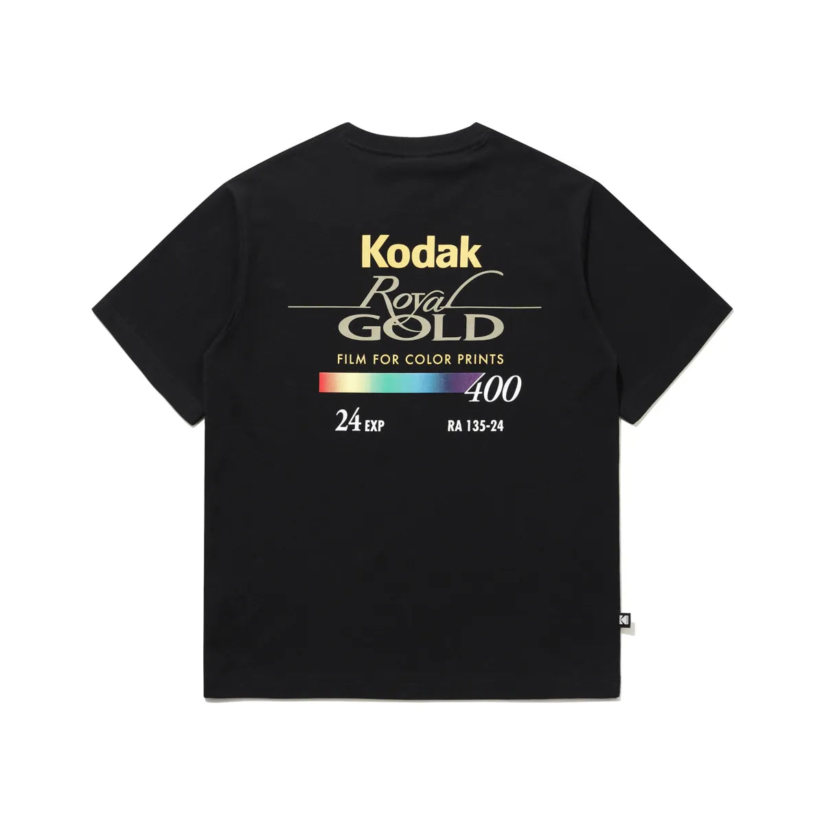 ロイヤルゴールドグラフィックショートスリーブTシャツ【ブラック】
