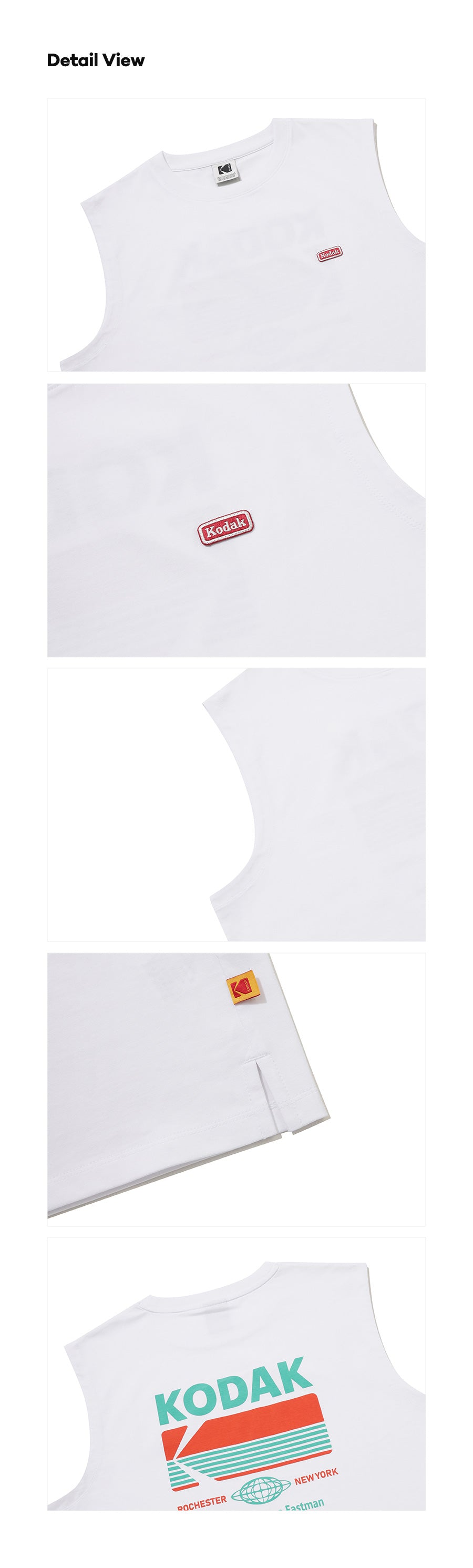 ブリーズポップエアロクールビッググラフィックスリーブレスTシャツ【ホワイト】