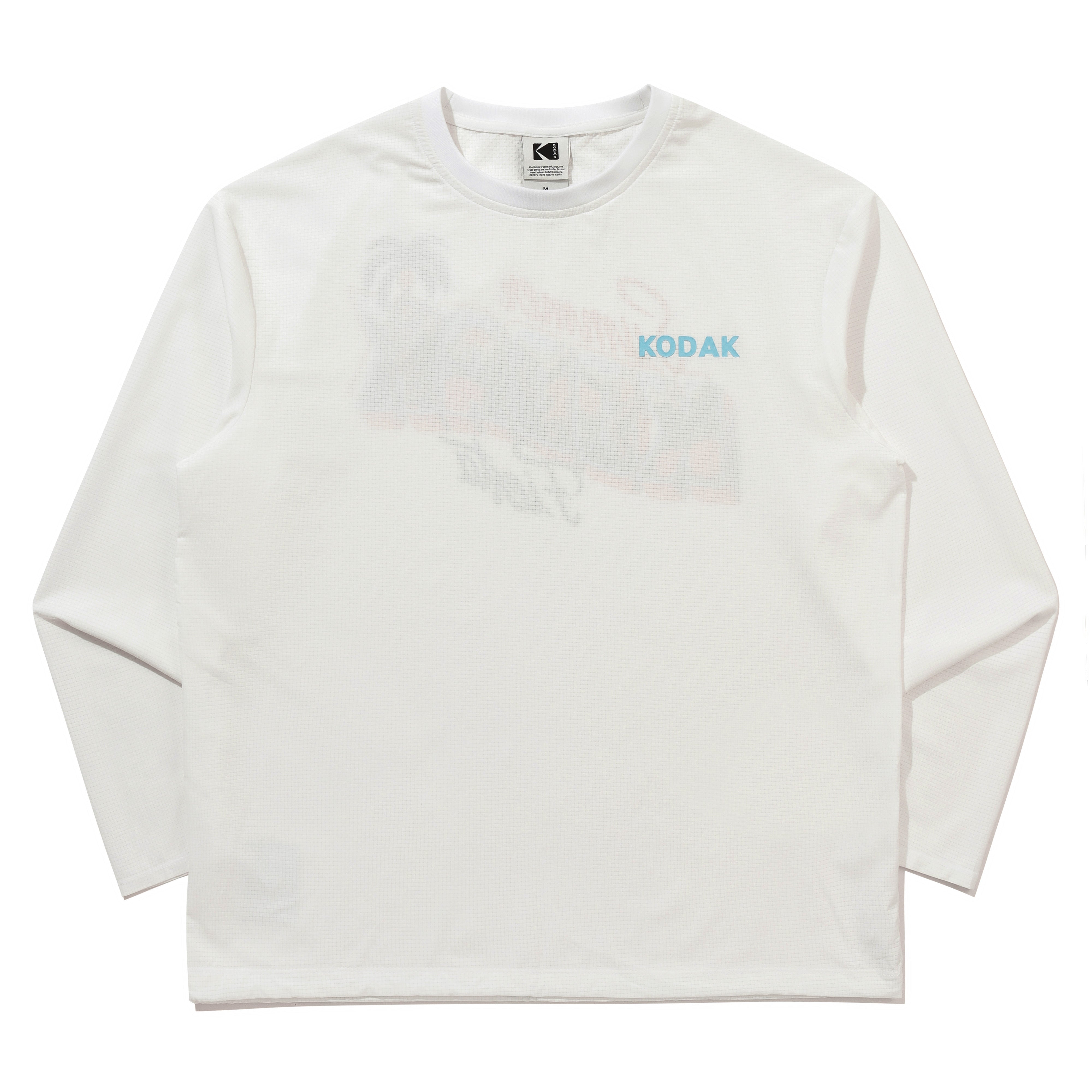【Alan Berry Rhys】ホールメッシュ ロングスリーブTシャツ【ホワイト】