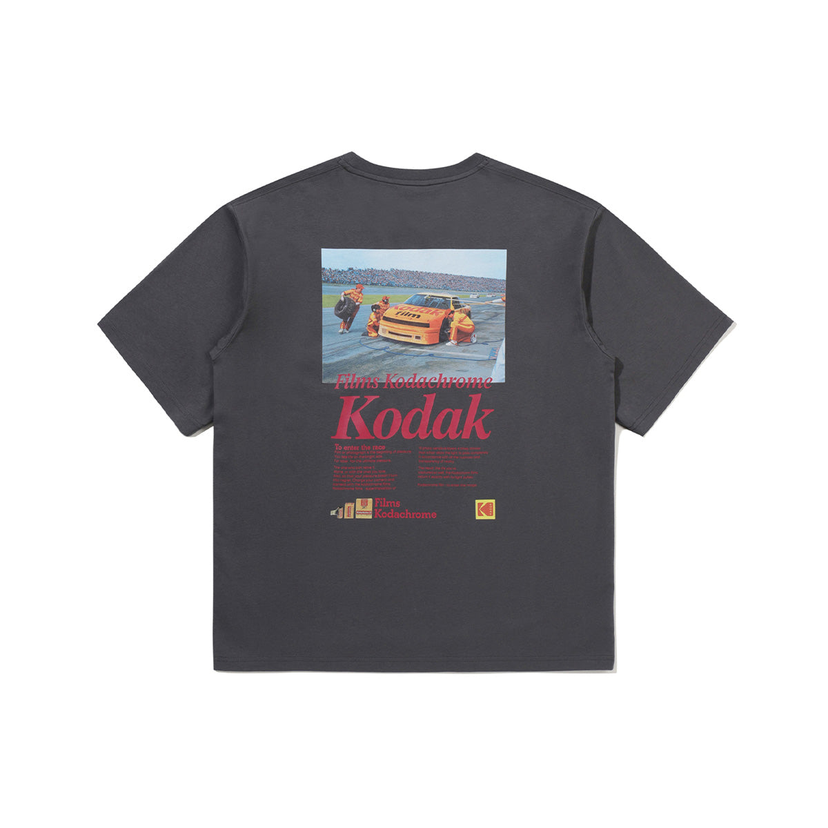 コダックグラフィックTシャツ【チャコール】