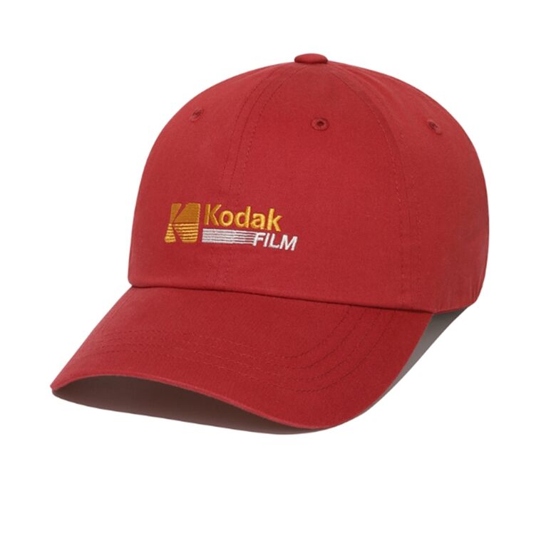 リラックスフィットフィルムロゴボールキャップ【レッド】