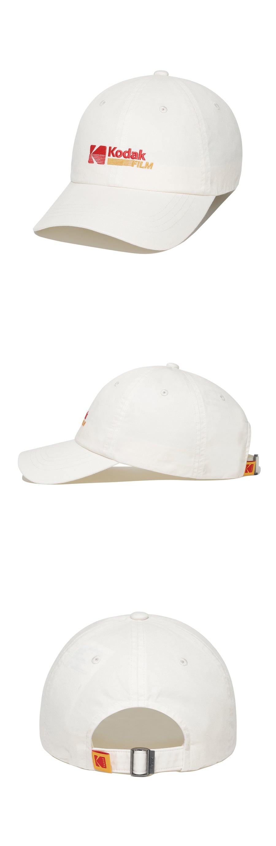 リラックスフィットフィルムロゴボールキャップ【アイボリー】