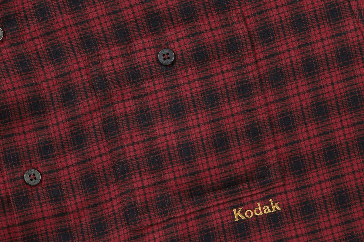 (Women) カラーラマチェックシャツ【レッド】