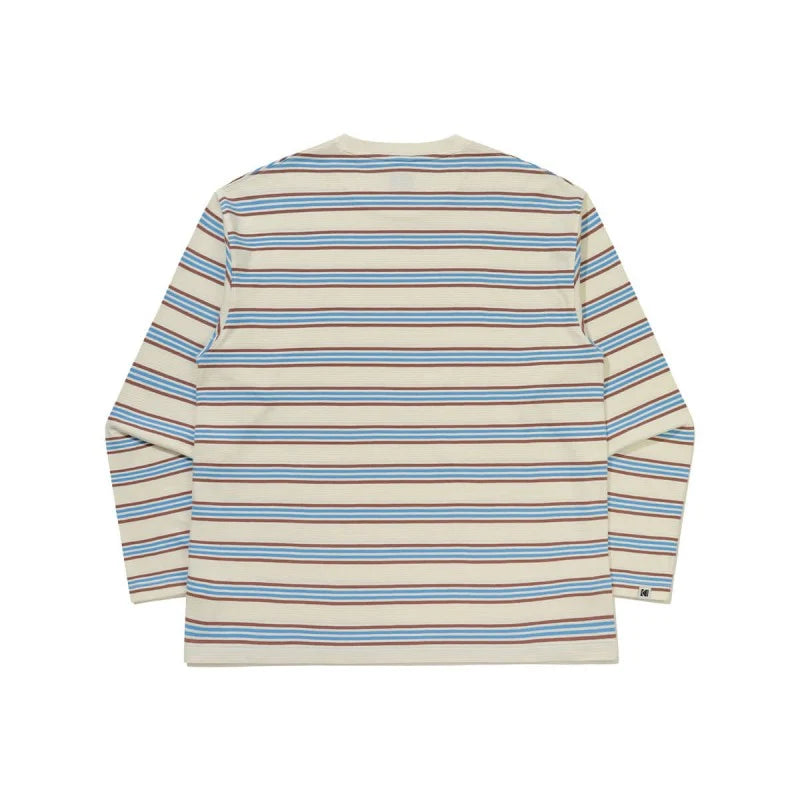 ストライプ ロングスリーブ Tシャツ【ブラック】