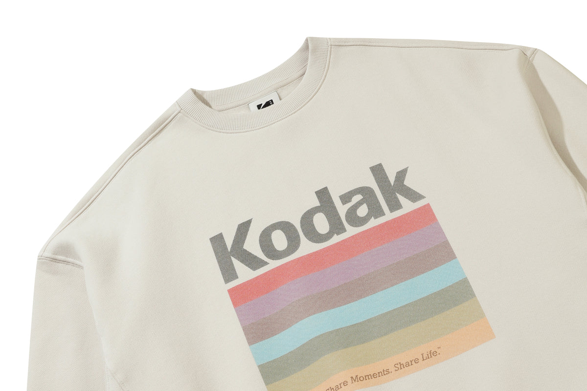 【予約商品】レインボースノーウォッシュフリーススウェットシャツ【チャコール】