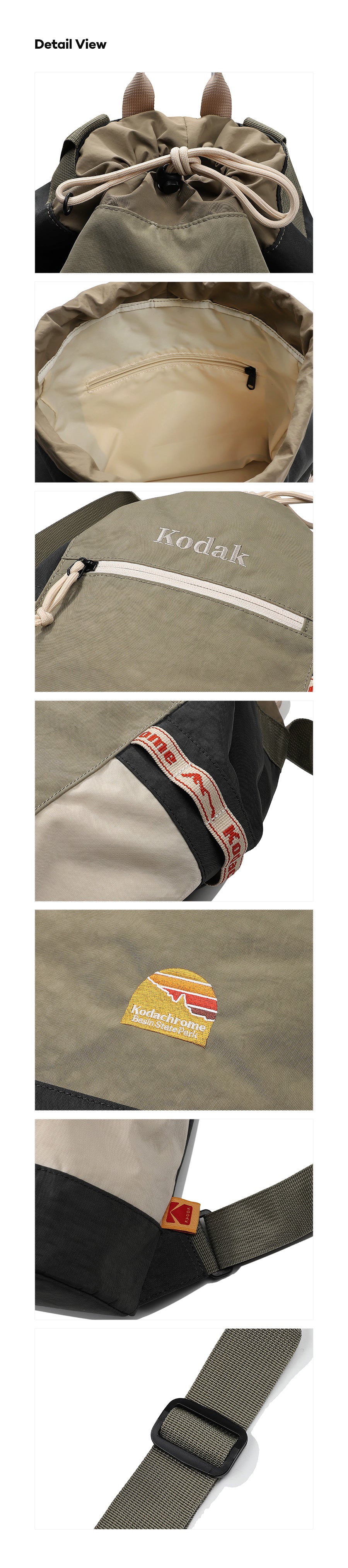 コダクロームバケットバックパック【カーキ】