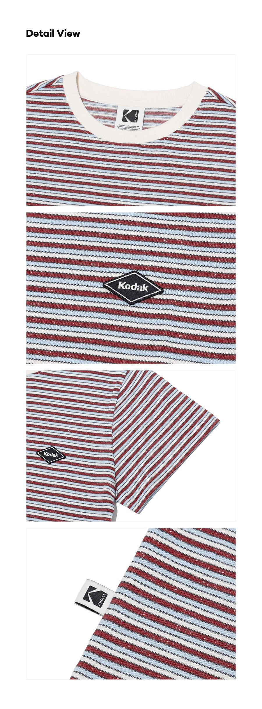 (Women) レインボーストライプ半袖Tシャツ【イエロー】