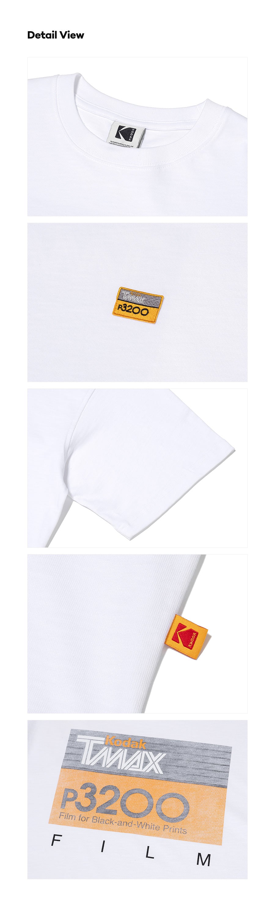 フィルムグラフィックセミオーバーフィットショートTシャツ【イエロー】