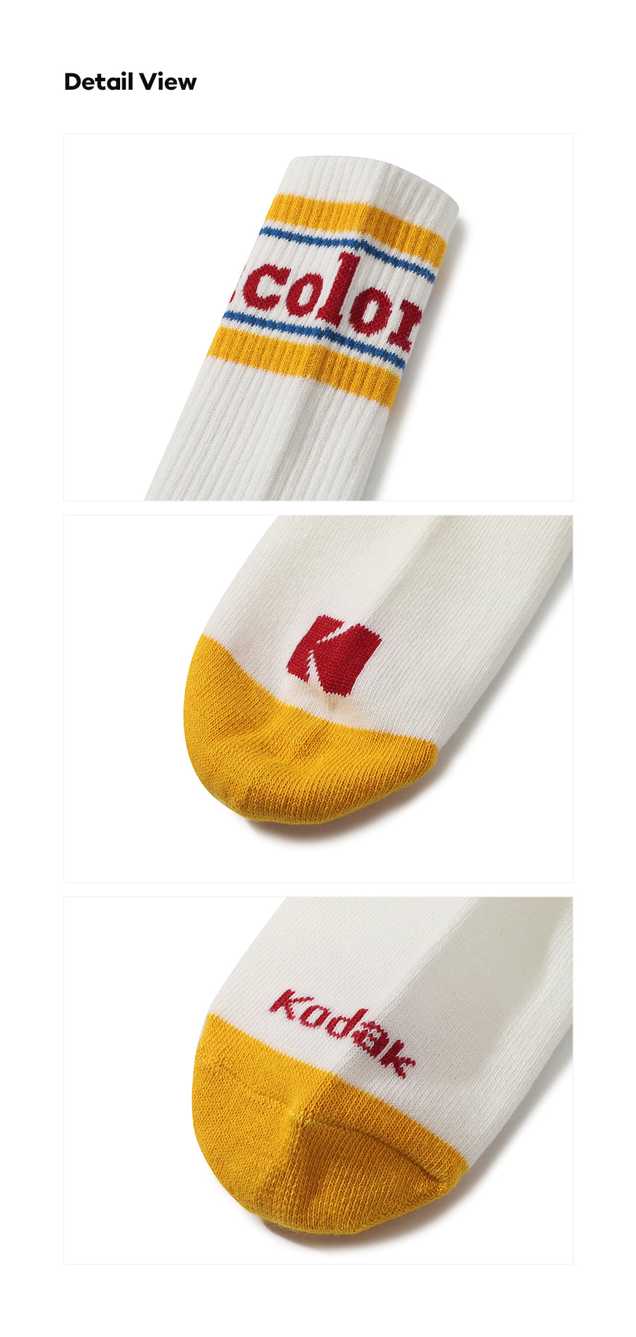 コダカラークルーソックス【レッド】