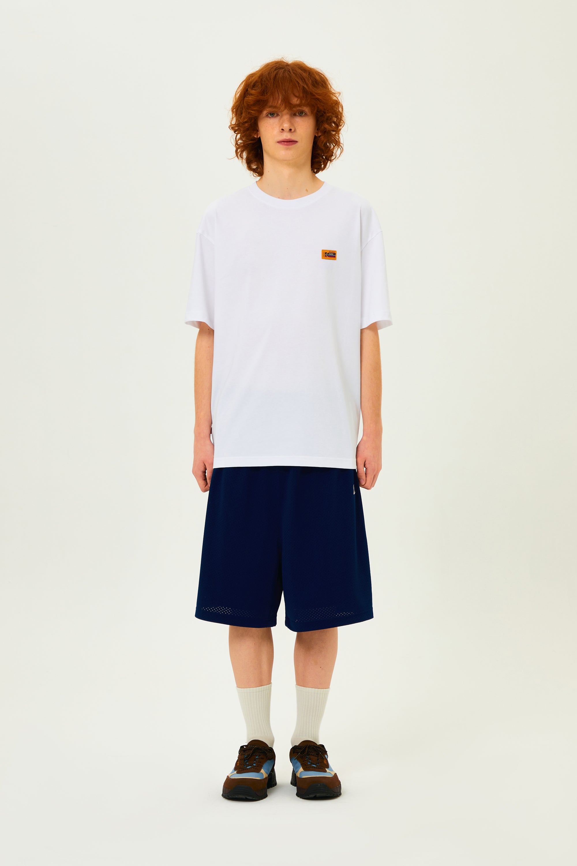 フラッシュフィルムグラフィック半袖Tシャツ【ブルー】