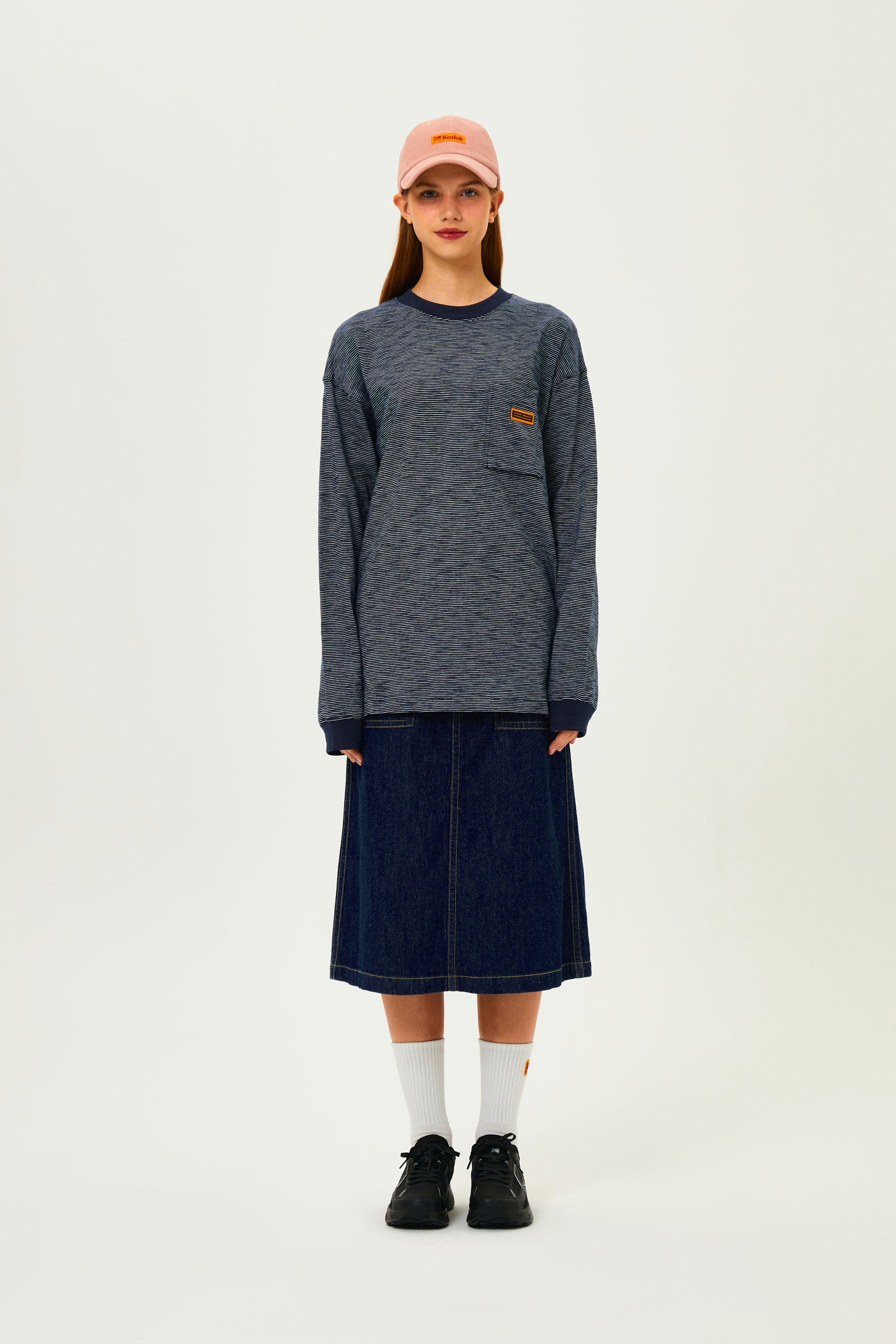 コダカリーデニムスカート【アイボリー】