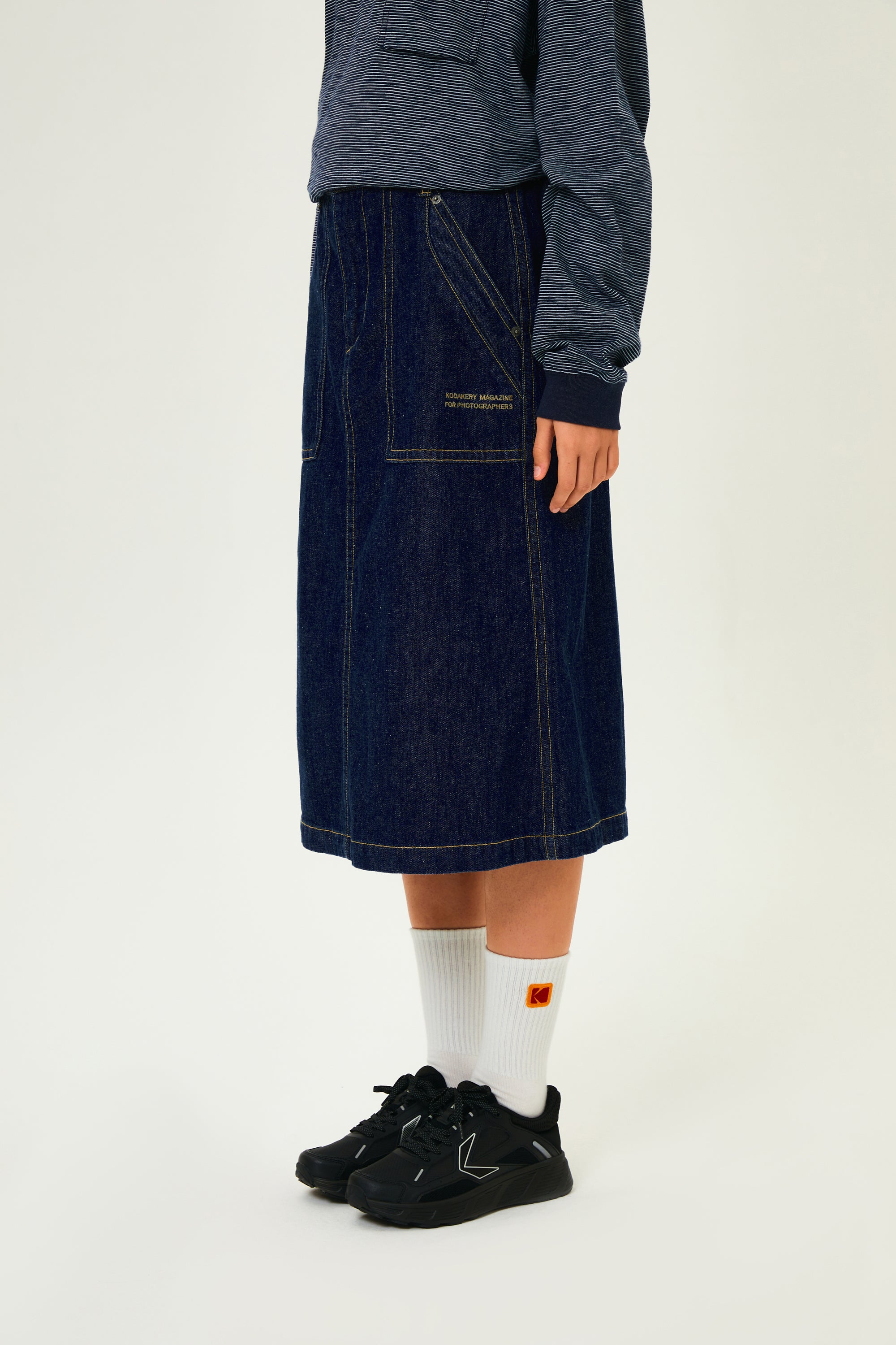 コダカリーデニムスカート【アイボリー】