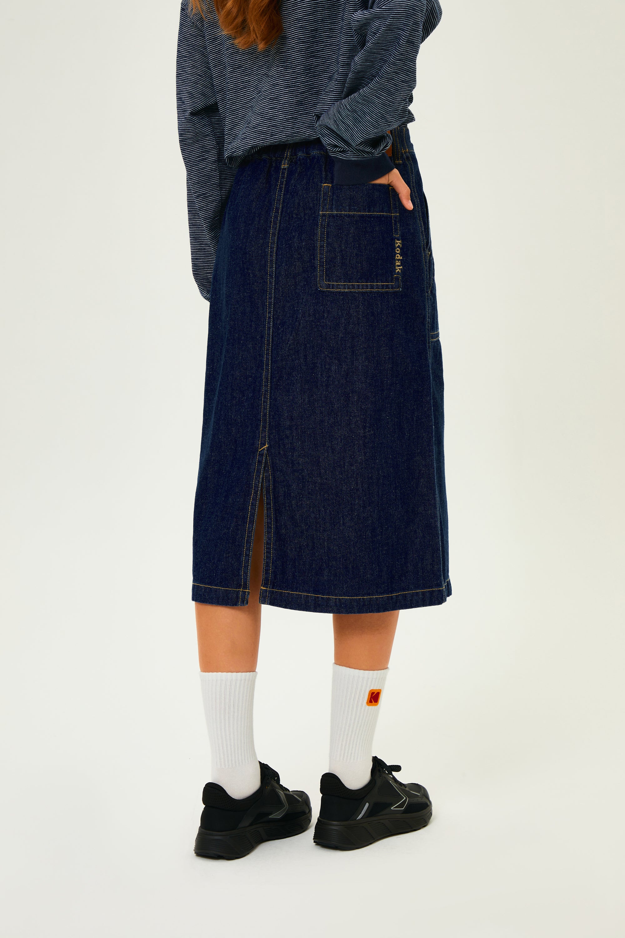 コダカリーデニムスカート【アイボリー】