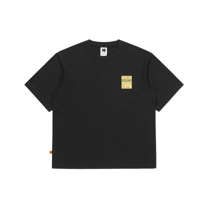 フィルムバックグラフィックコットン半袖Tシャツ【ホワイト】
