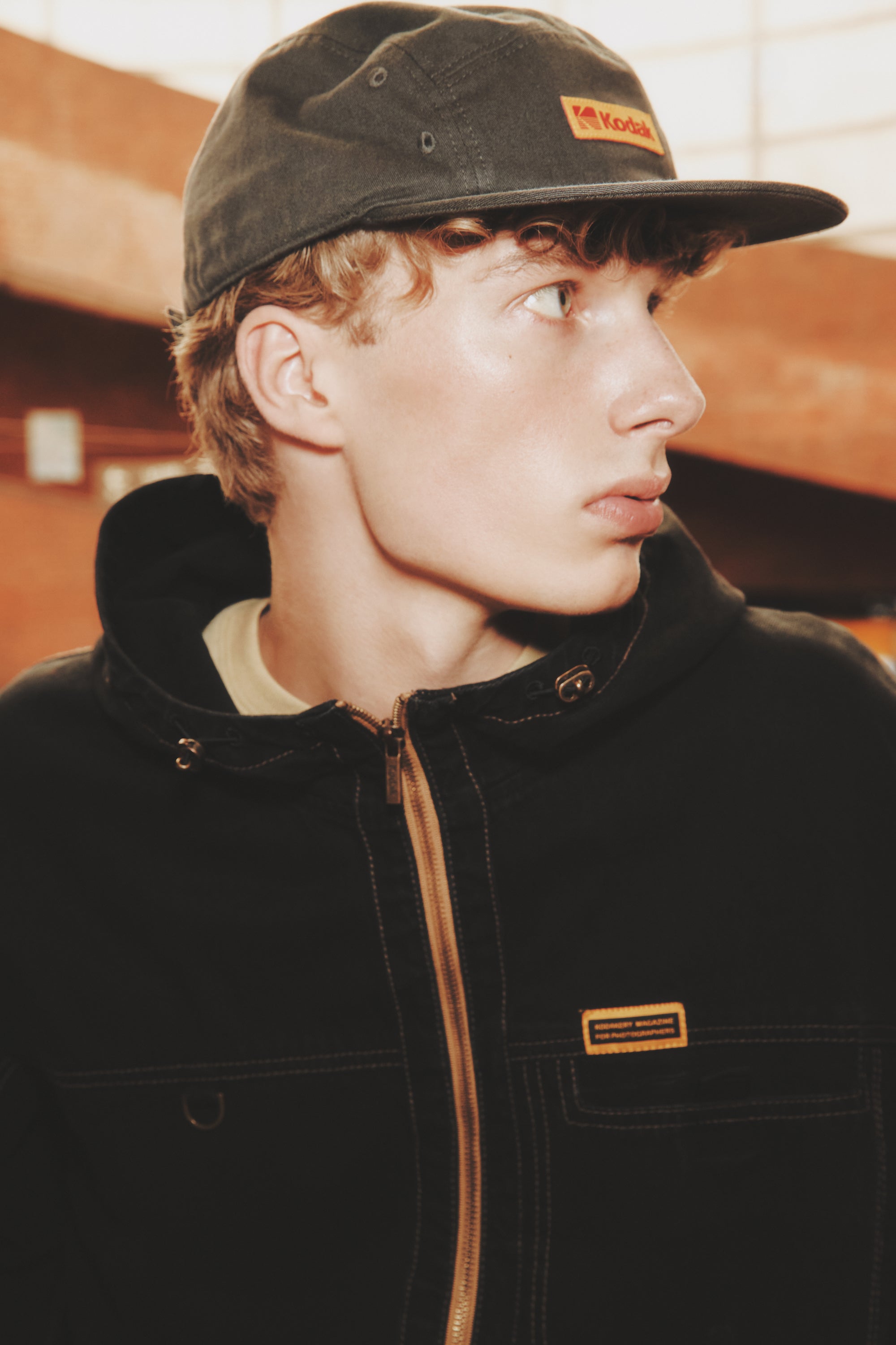 コダカリーデニムフーディジャケット【ブルー】