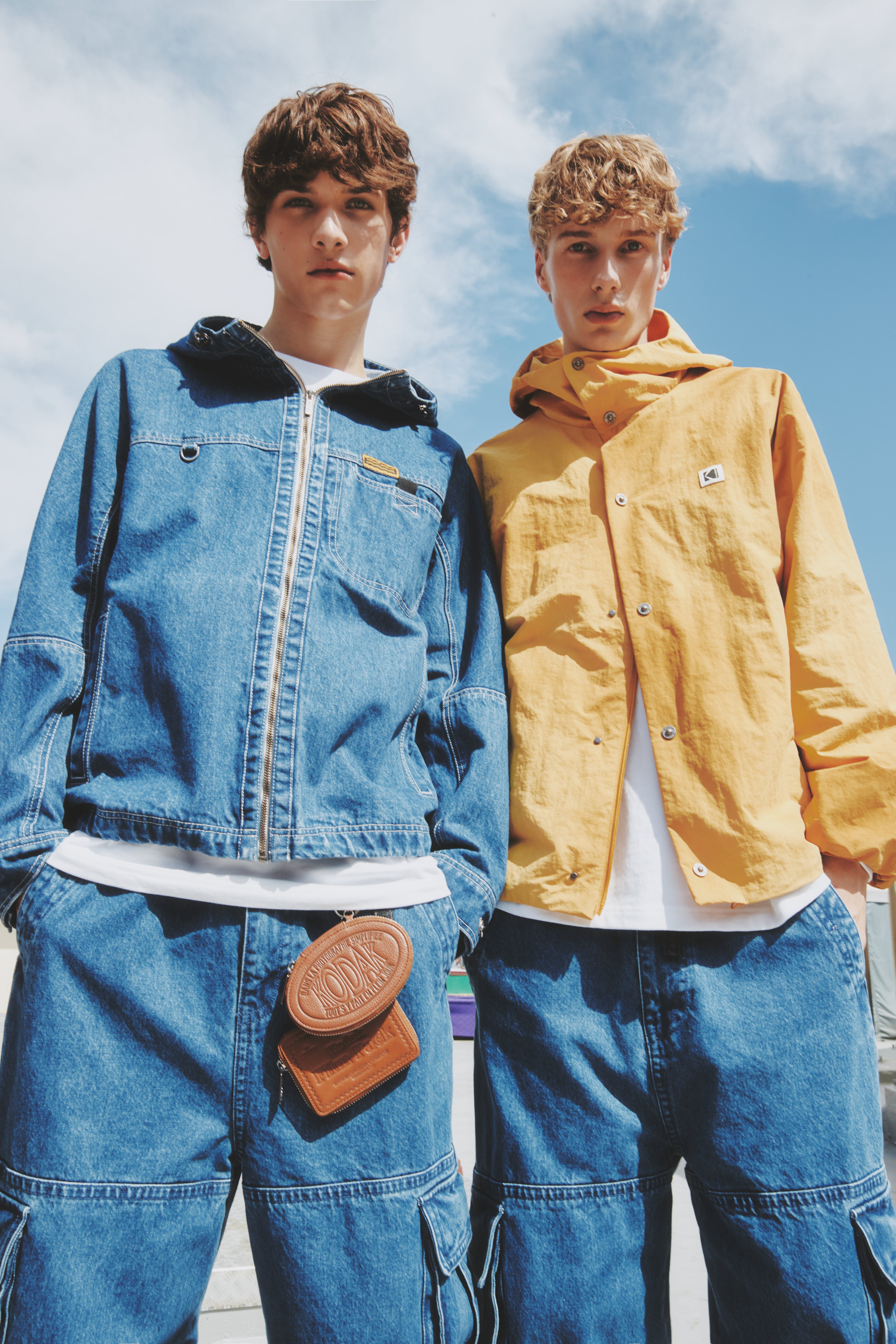 コダカリーデニムフーディジャケット【ブルー】