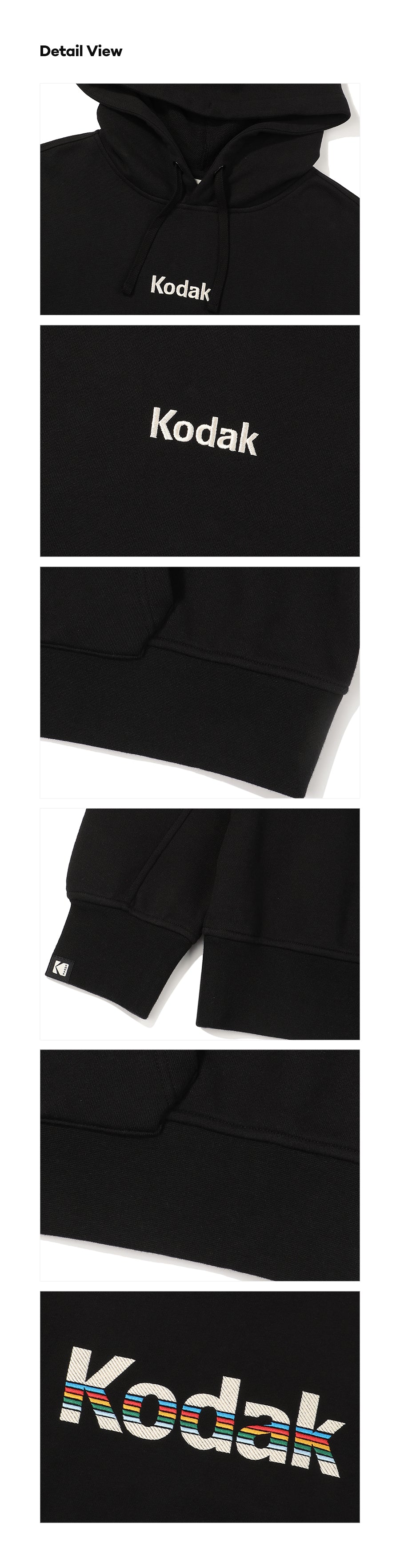 (Women)レインボーロゴクロップフーディ【ブラック】