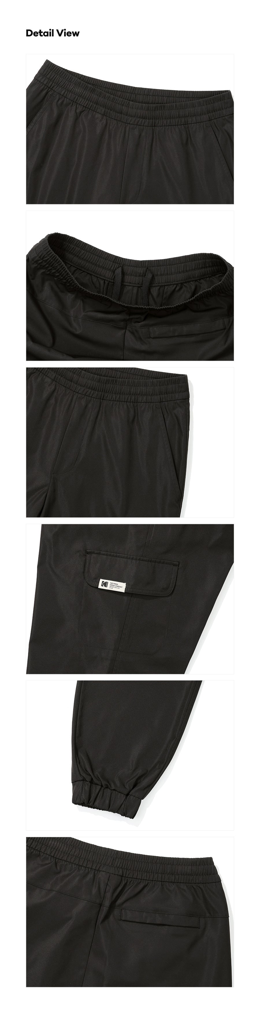 IOS400 レギュラージョガーパンツ【ブラック】