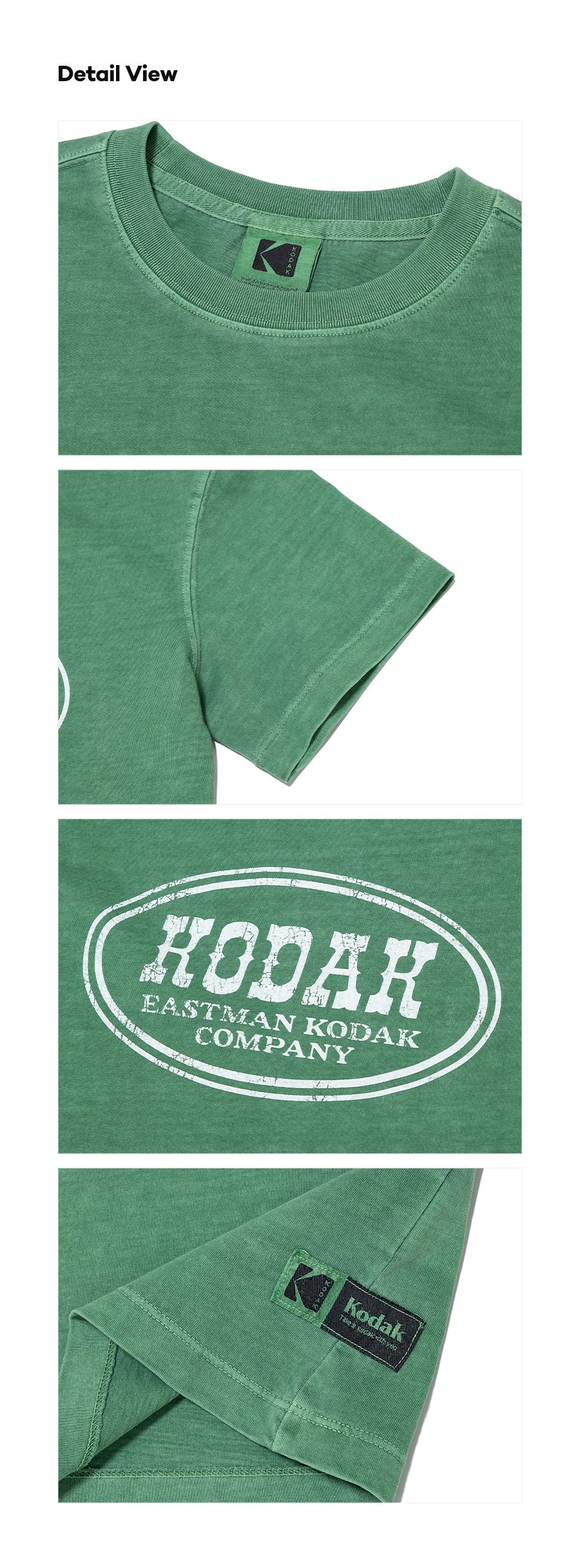 (Women) コダック ダイイングTシャツ【グリーン】