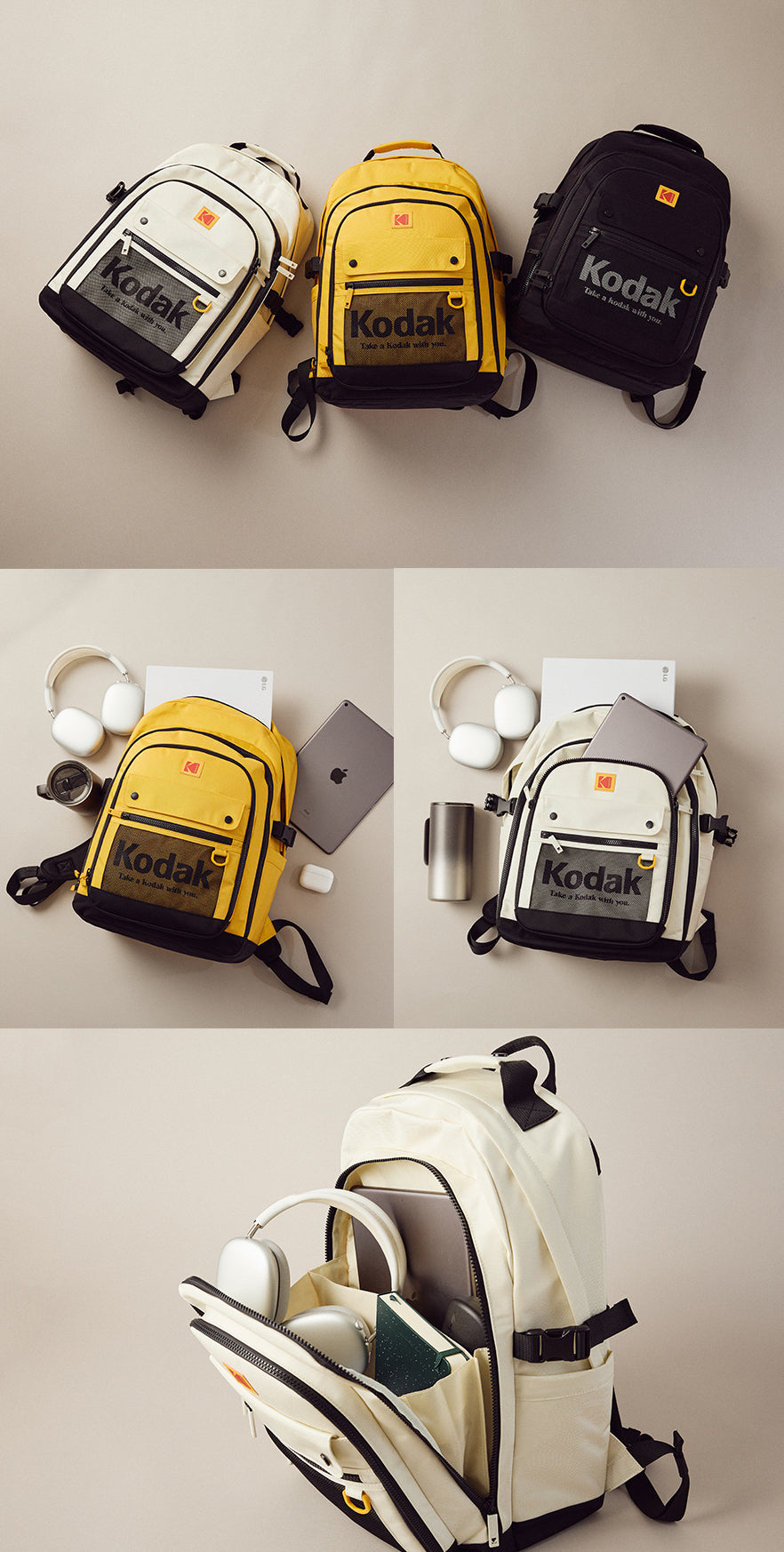 ファウンディフレームバックパック23L【アイボリー】