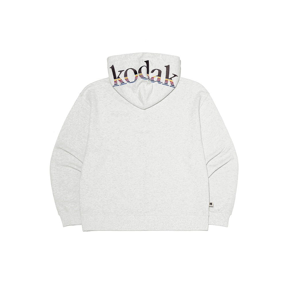 レインボースウェットジップトップ【ホワイトメランジグレー】