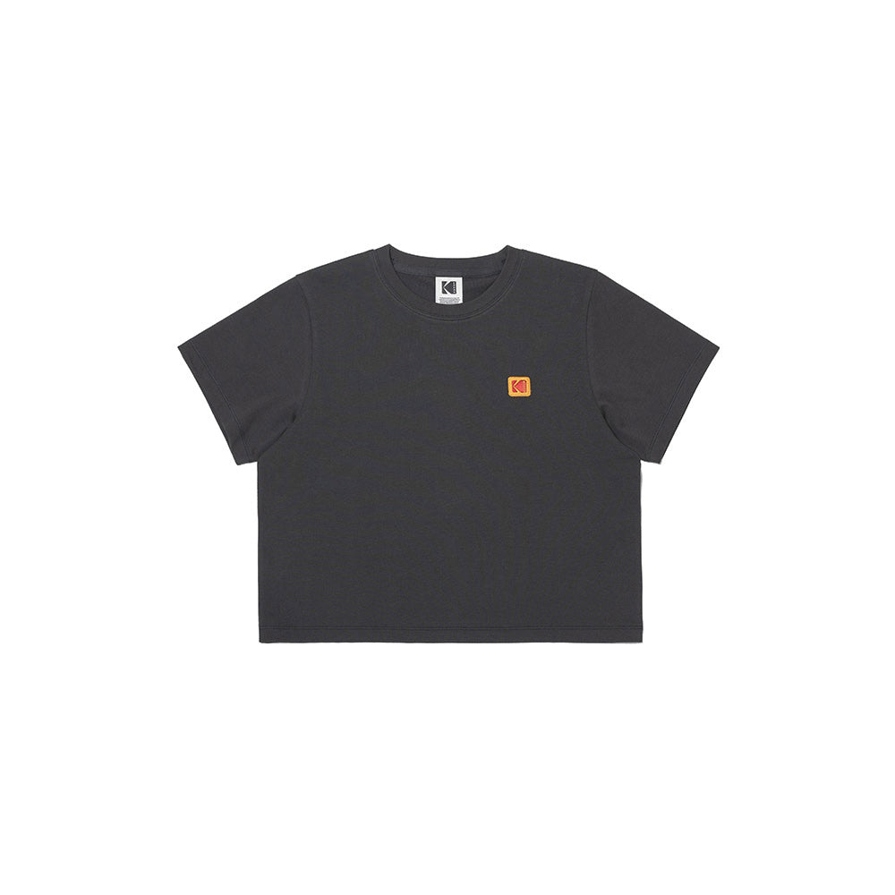 (WOMAN) シグネスチャーロゴショートTシャツ【ディープブラック】