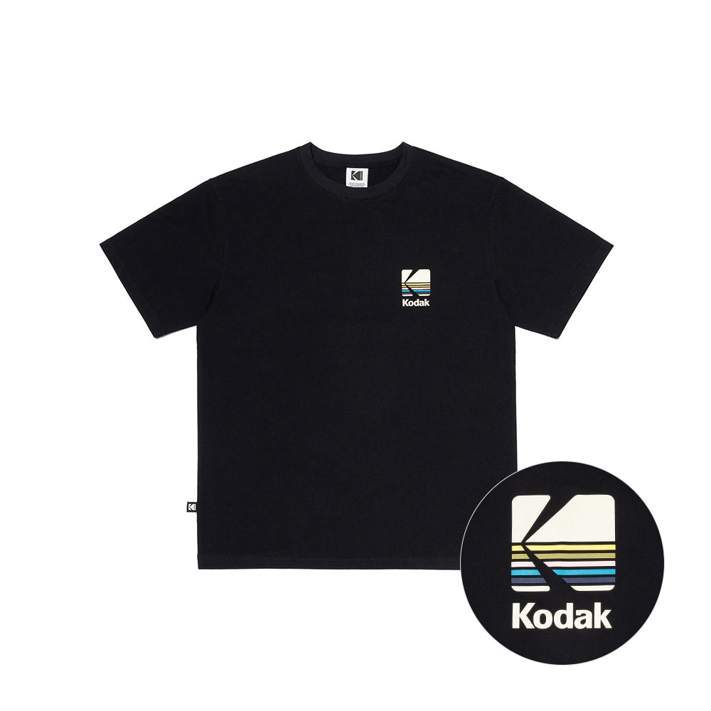 レインボーソロナショートTシャツ【ブラック】