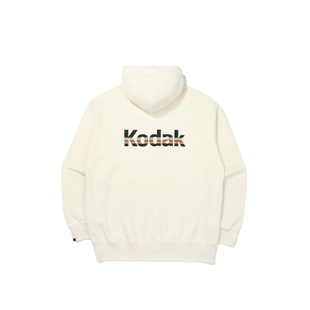 レインボービッグロゴフーディ【アイボリー】