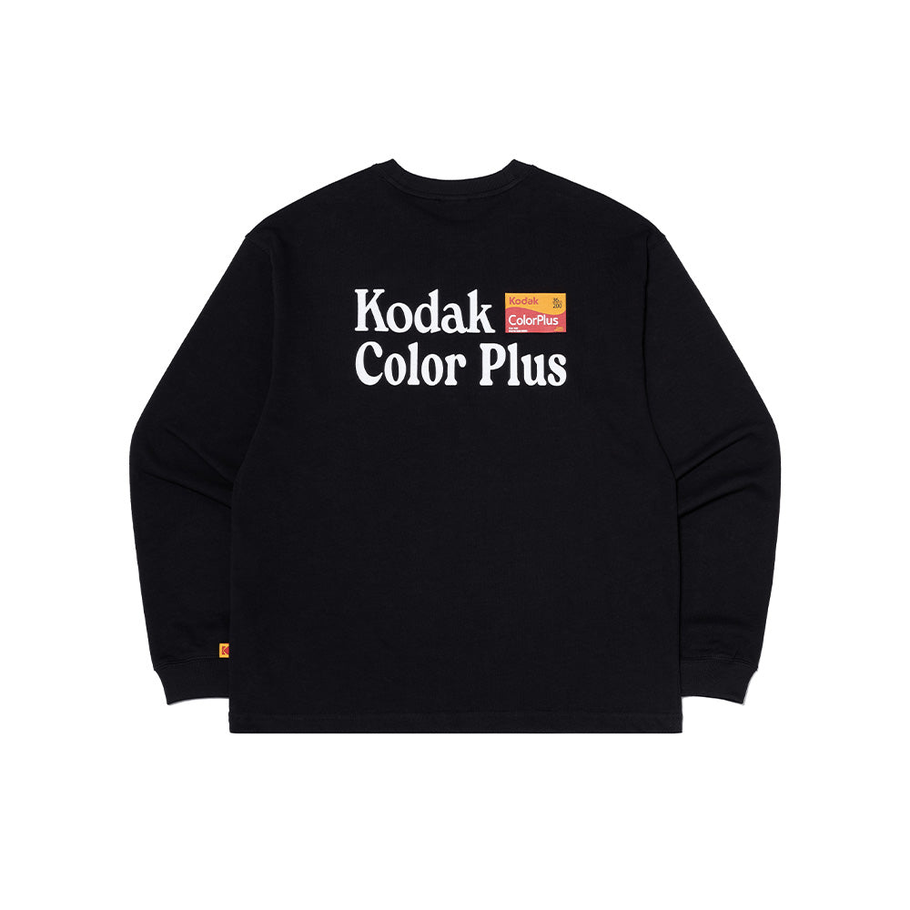 フィルムグラフィックロングスリーブTシャツ【ブラック】
