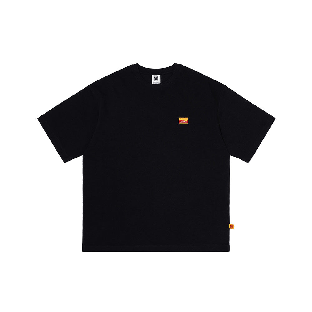 フィルムグラフィックセミオーバーフィットショートTシャツ【ブラック】