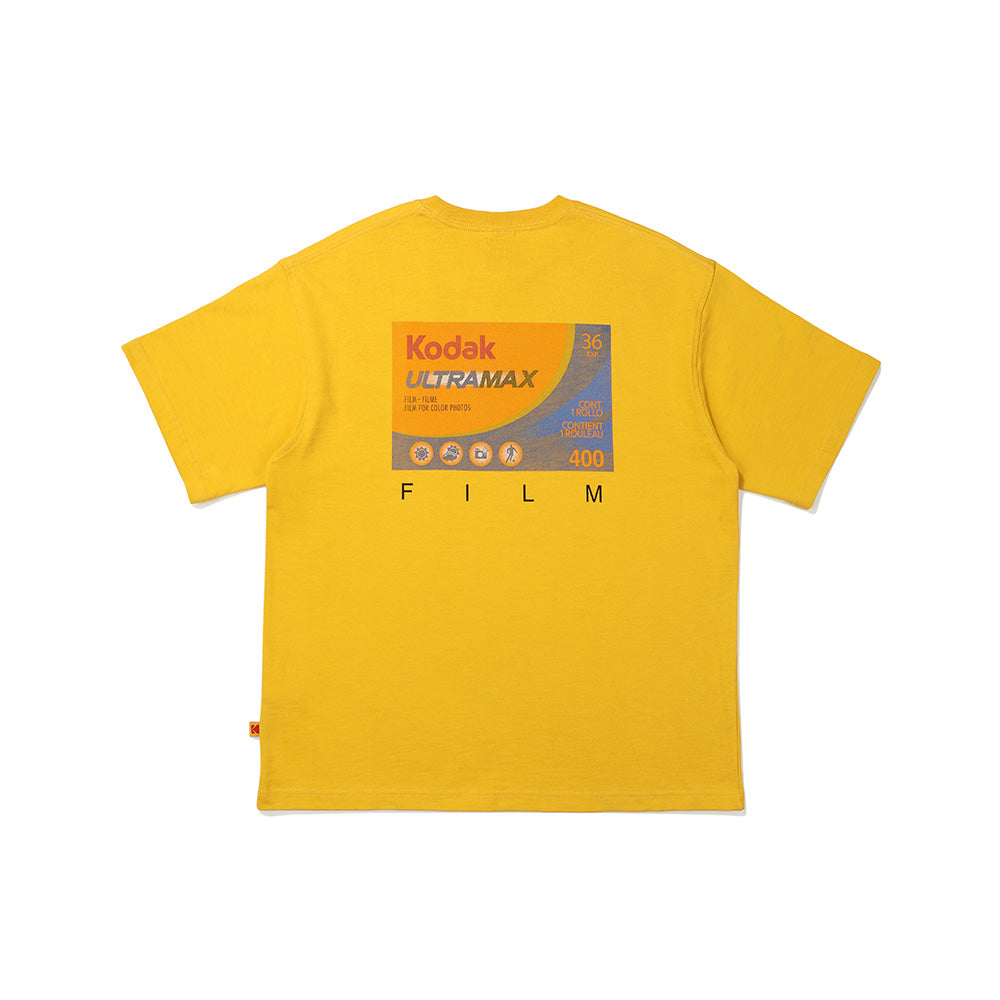 フィルムグラフィックセミオーバーフィットショートTシャツ【ホワイト】