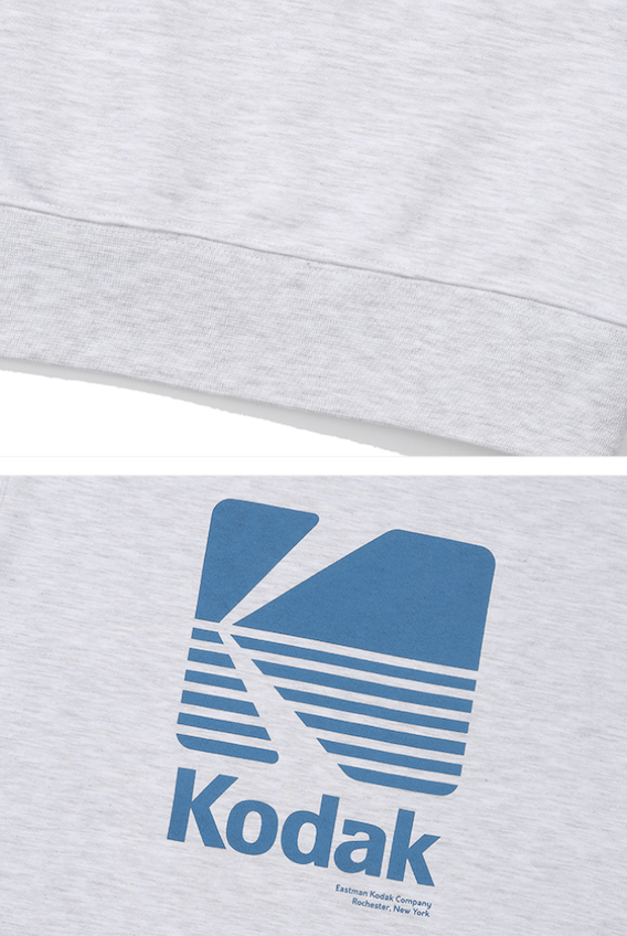 モノグラムレギュラースウェット【ホワイトメランジグレー】