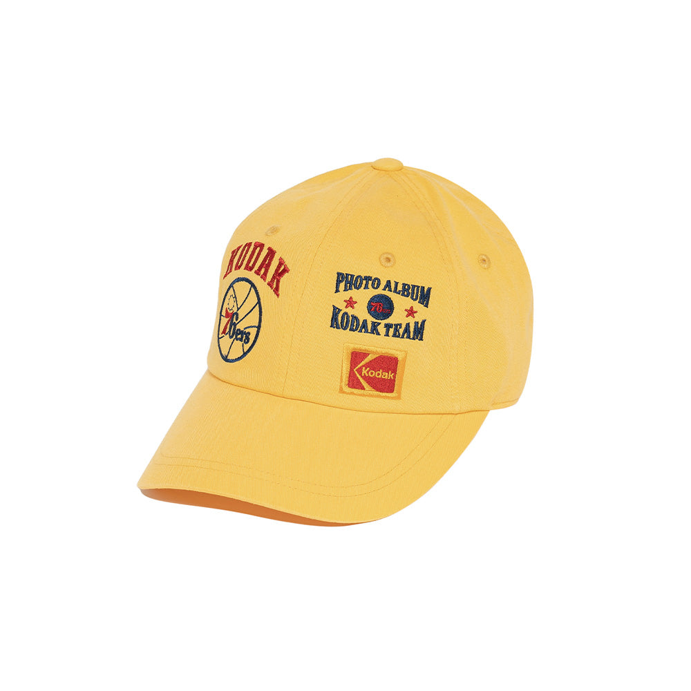 エンブロイダリーポイントボールキャップ【イエロー】