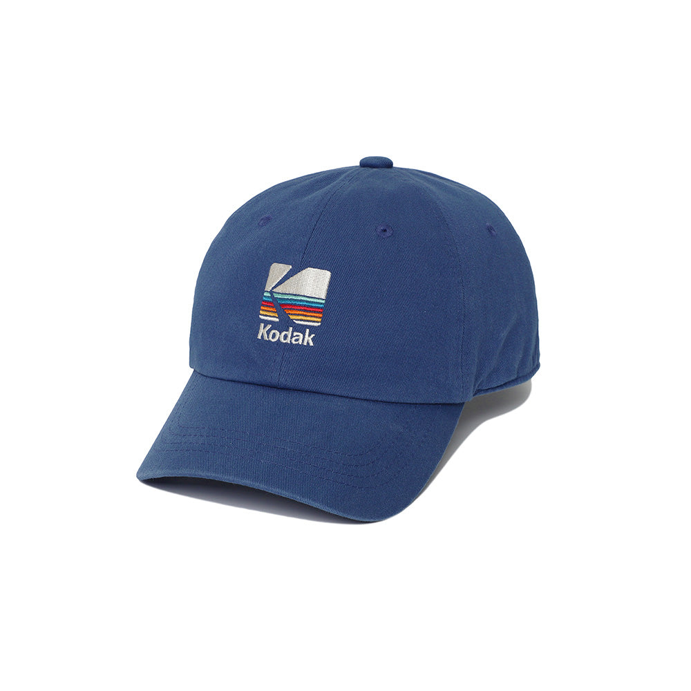 レインボーエンブロイダリーボールキャップ【ブルー】