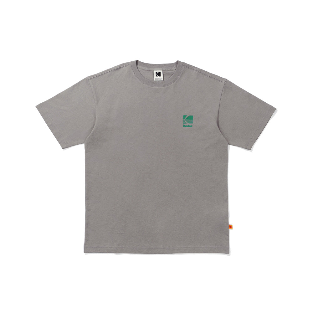 ビッグロゴコットンショートスリーブTシャツ【グレー】