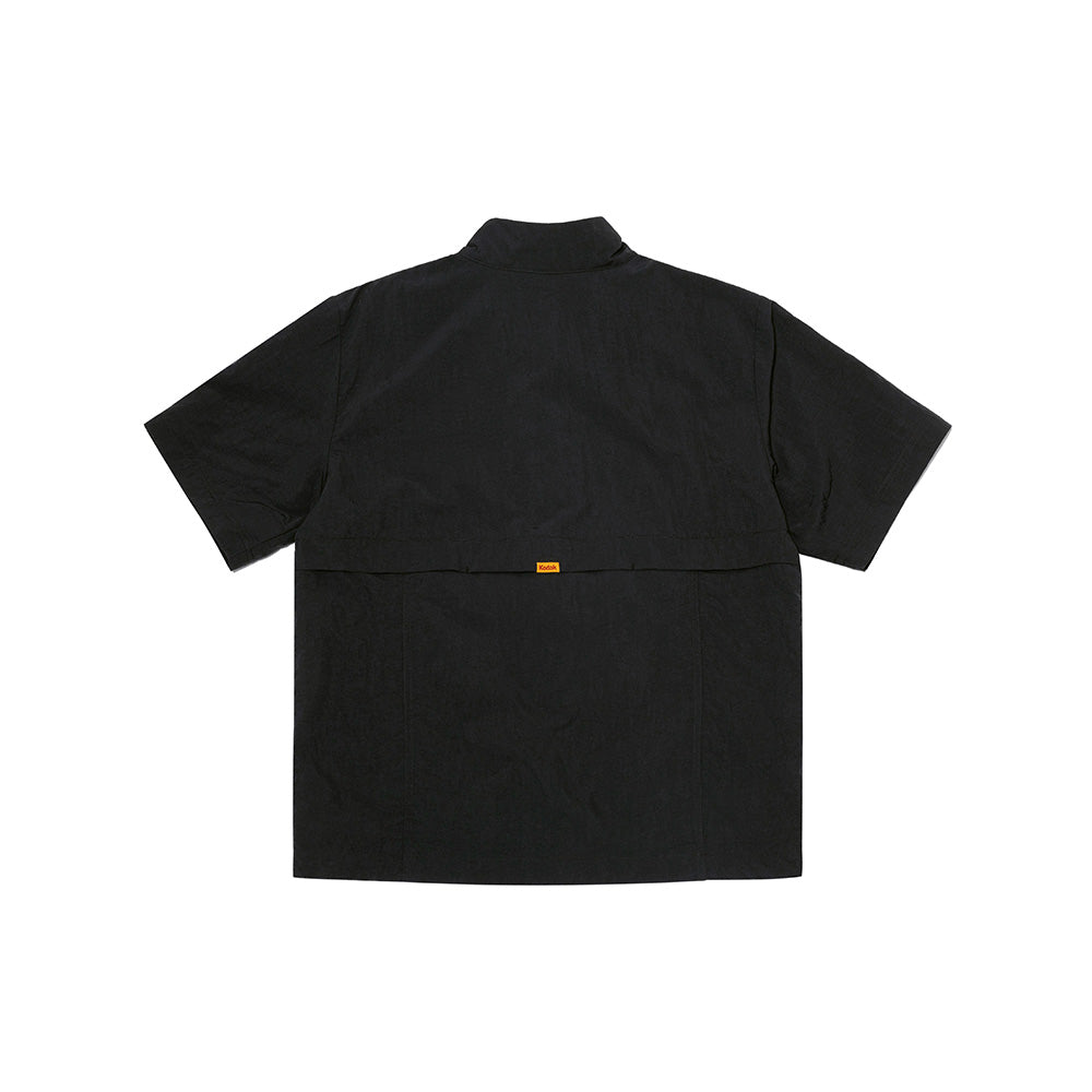 カラープラススタンドネックアノラック【ブラック】