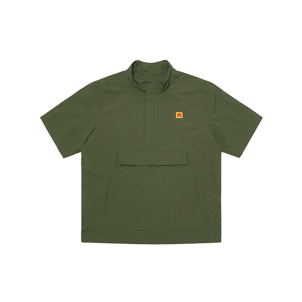 カラープラススタンドネックアノラック【カーキ】