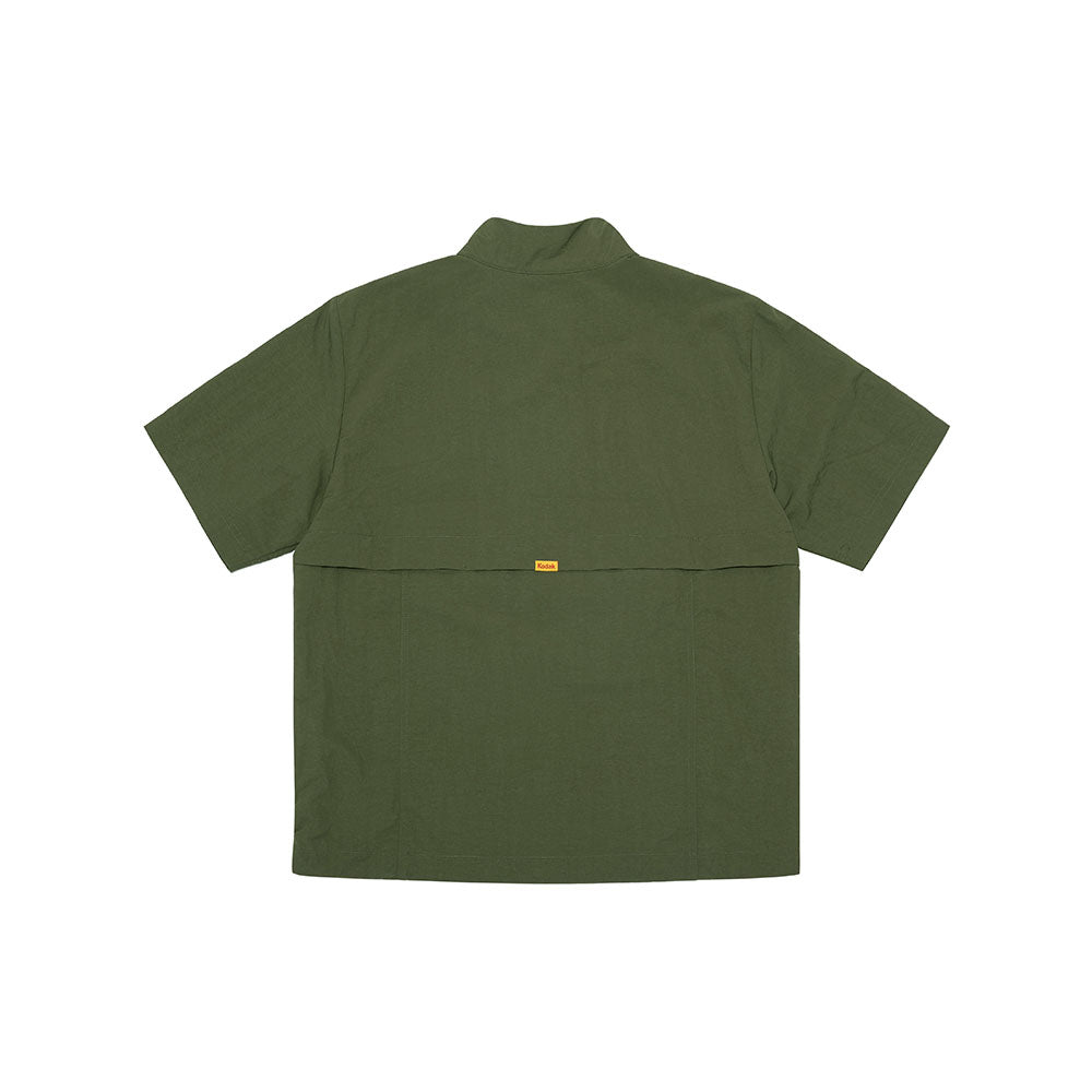 カラープラススタンドネックアノラック【カーキ】