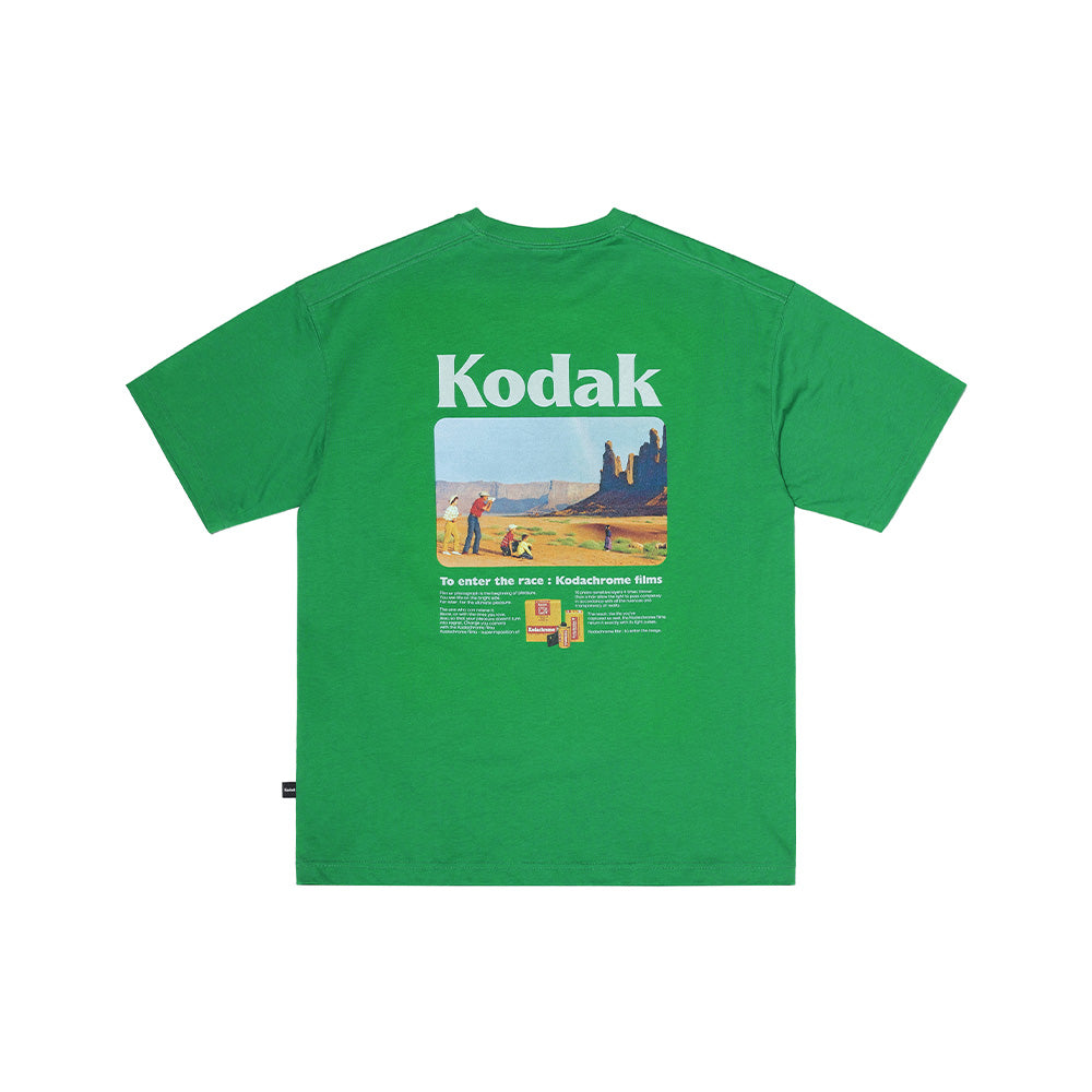 シーナリー グラフィック ショートスリーブ Tシャツ【グリーン】