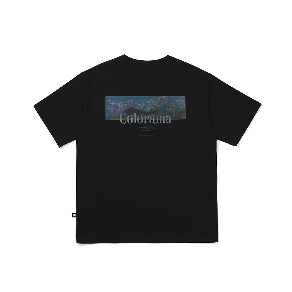 カラーラマショートスリーブTシャツ【ブラック】