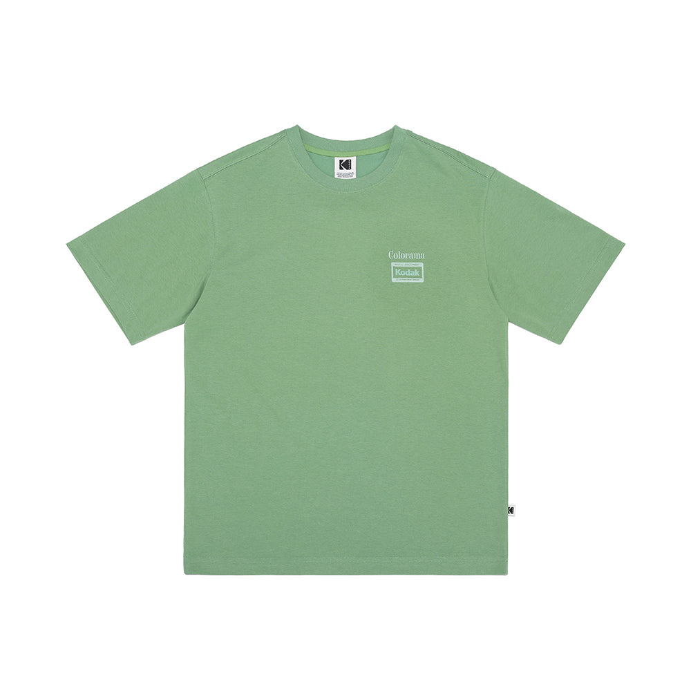 カラーラマショートスリーブTシャツ【グリーン】