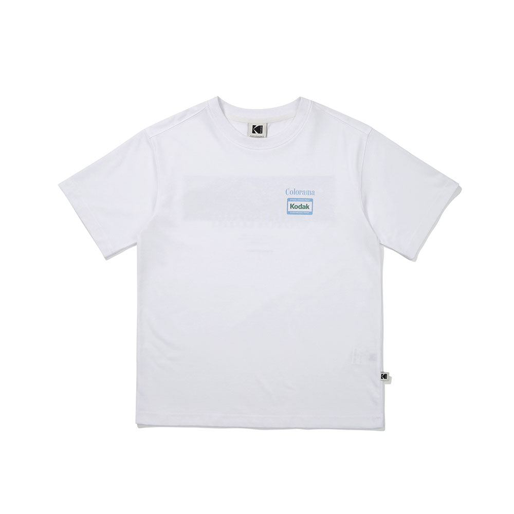 カラーラマショートスリーブTシャツ【ホワイト】