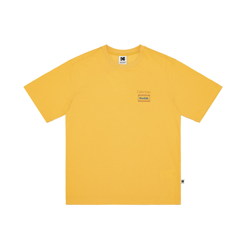 カラーラマショートスリーブTシャツ【イエロー】