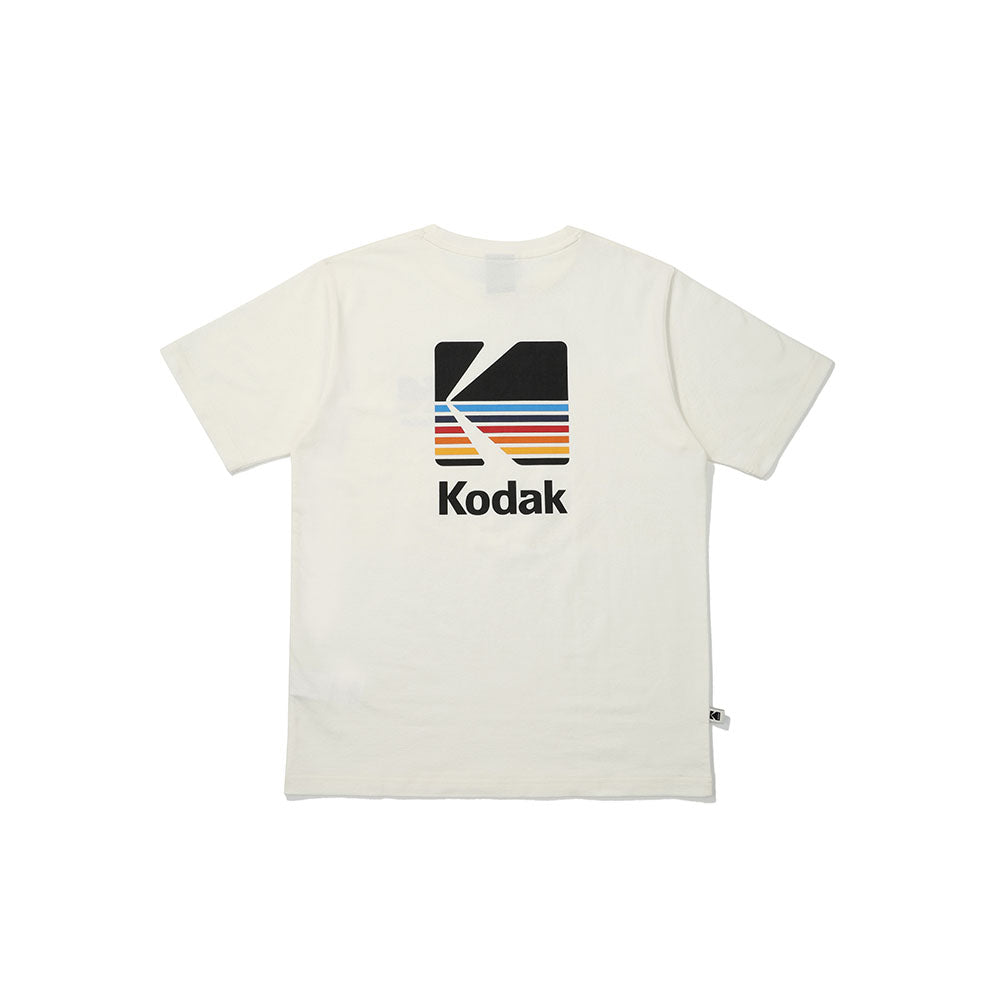 レインボー 半袖Tシャツ【アイボリー】