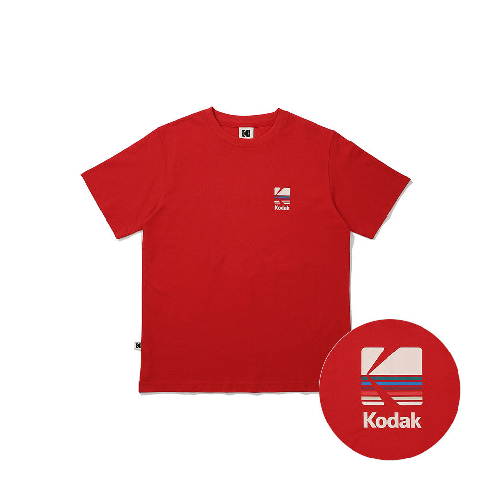 レインボー 半袖Tシャツ【レッド】