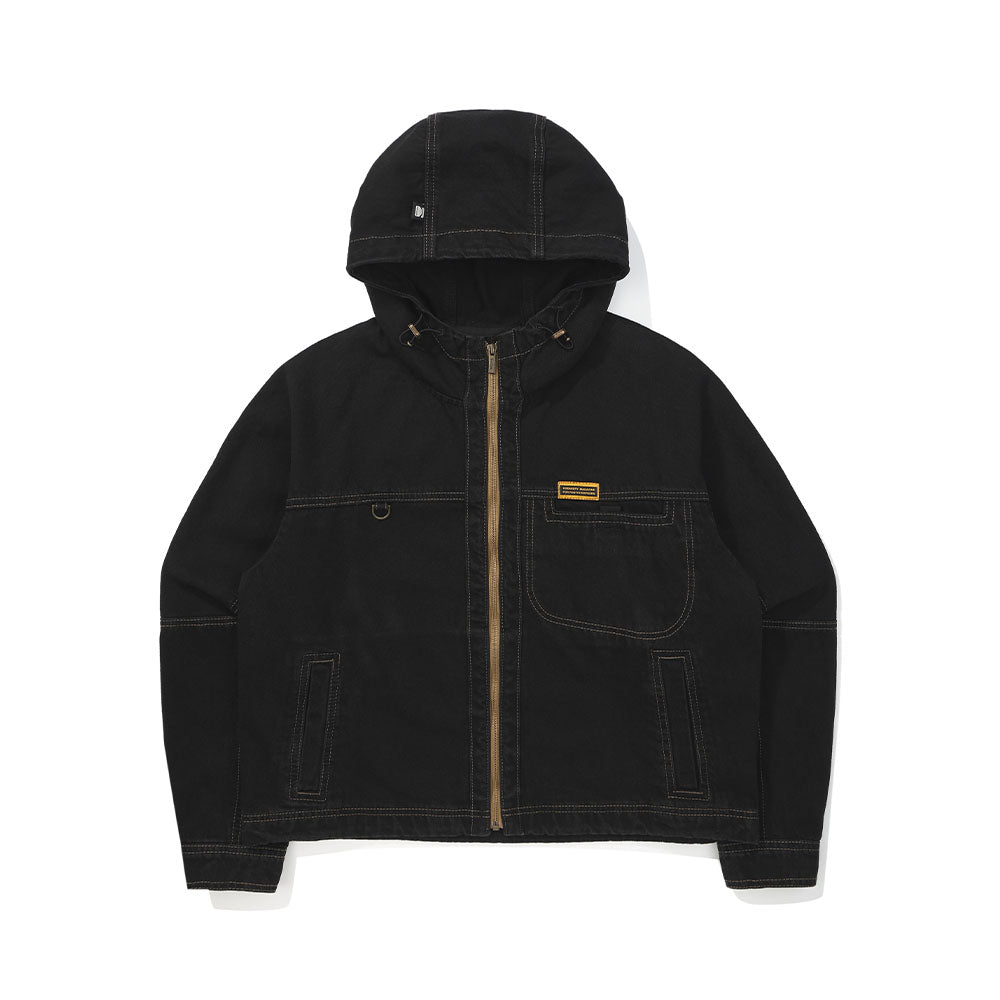 (Women) コダカリーデニムフーディジャケット【ブラック】