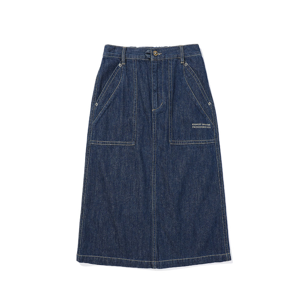 コダカリーデニムスカート【ネイビー】