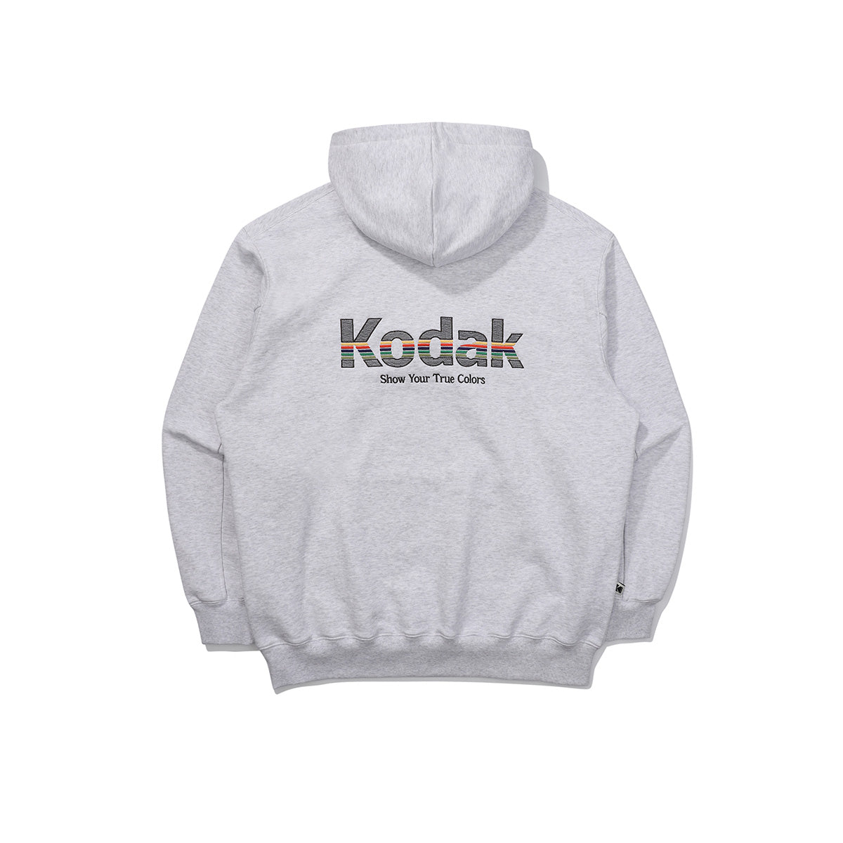 レインボービッグロゴフーディ【ホワイトメランジグレー】