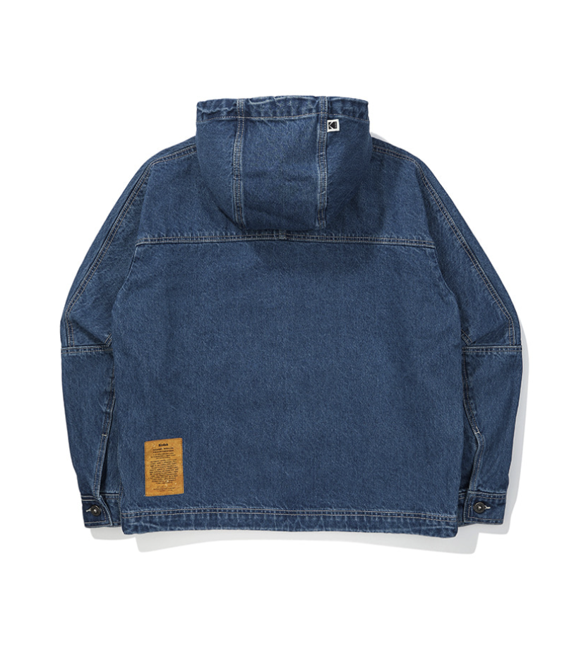 コダカリーデニムフーディジャケット【ブルー】