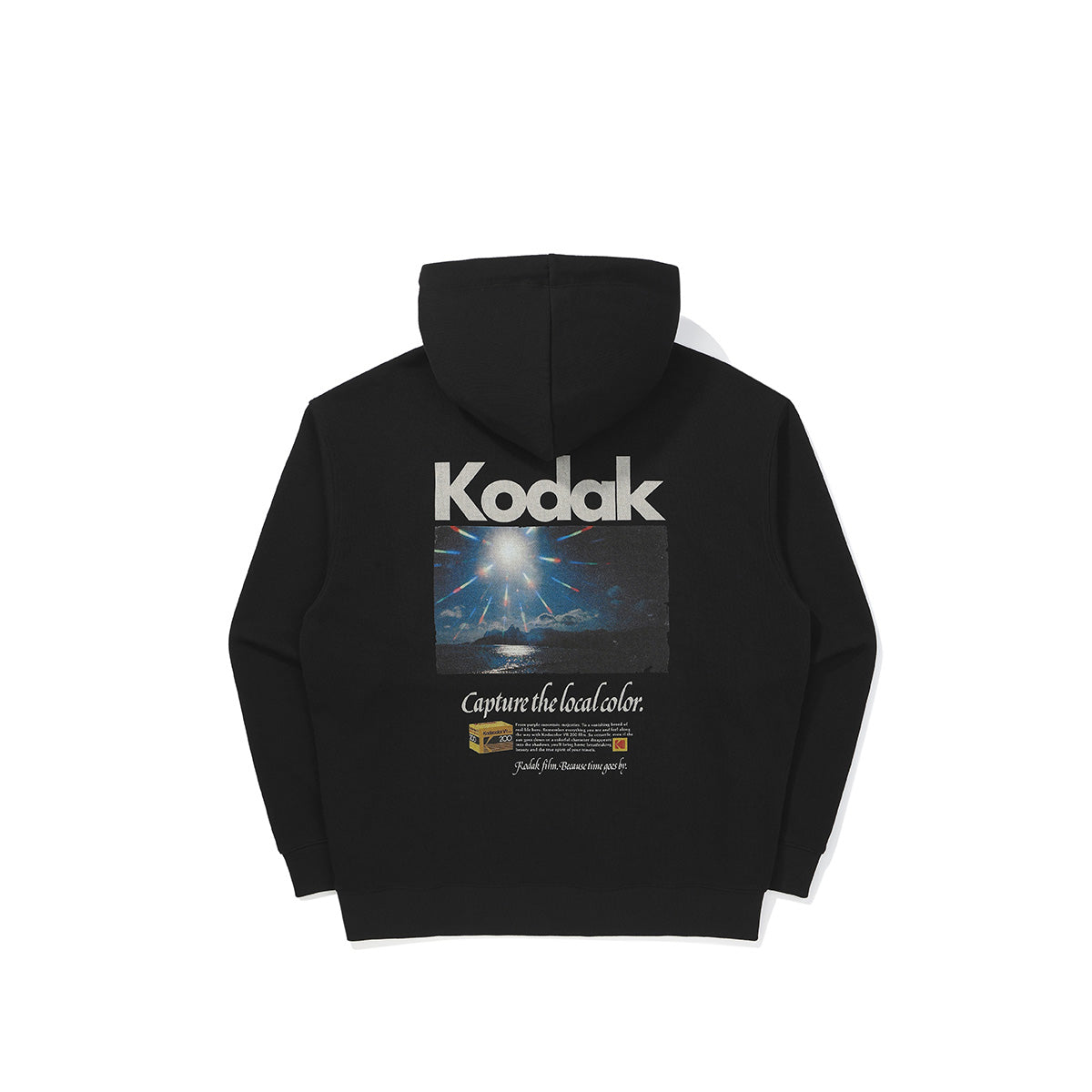 シーナリーグラフィックハーフジップアップフーディ【ブラック】